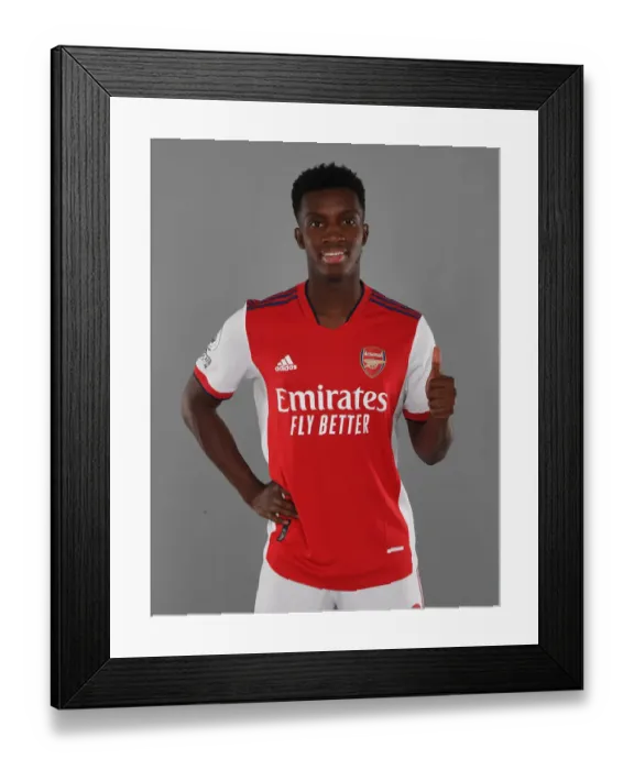 Framed Print : Arsenal's Eddie Nketiah at 2021-22 Team Photocall Framed Print : Arsenal's Eddie Nketiah at 2021-22 Team Photocall