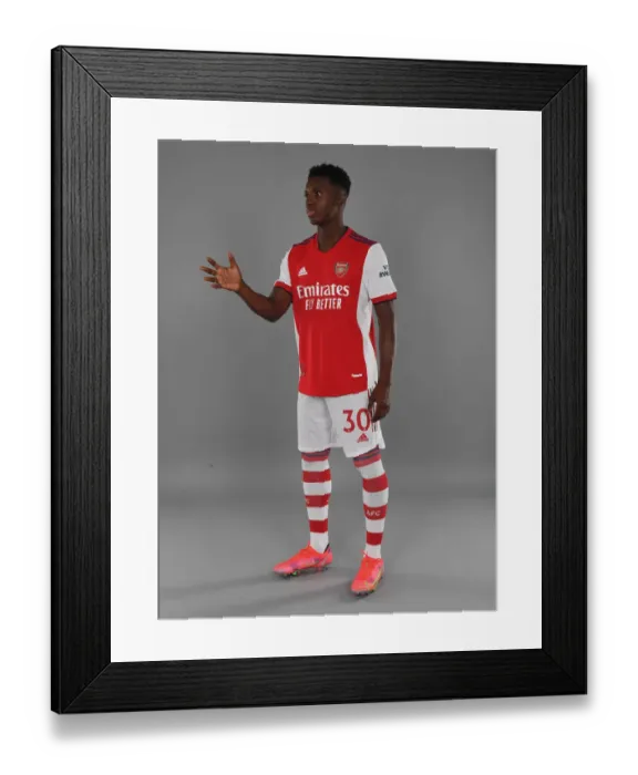 Framed Print : Arsenal's Eddie Nketiah at 2021-22 Team Photocall Framed Print : Arsenal's Eddie Nketiah at 2021-22 Team Photocall