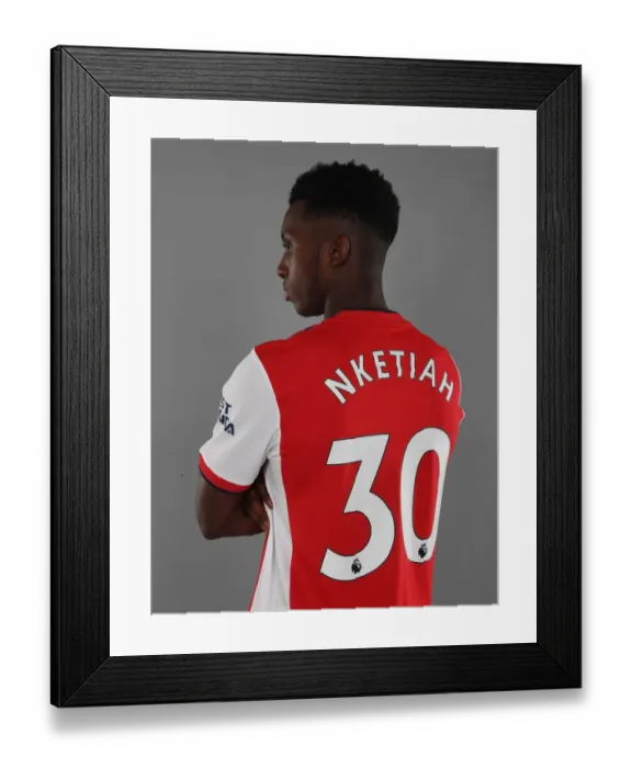 Framed Print : Arsenal First Team: Eddie Nketiah at 2021-22 Photocall Framed Print : Arsenal First Team: Eddie Nketiah at 2021-22 Photocall