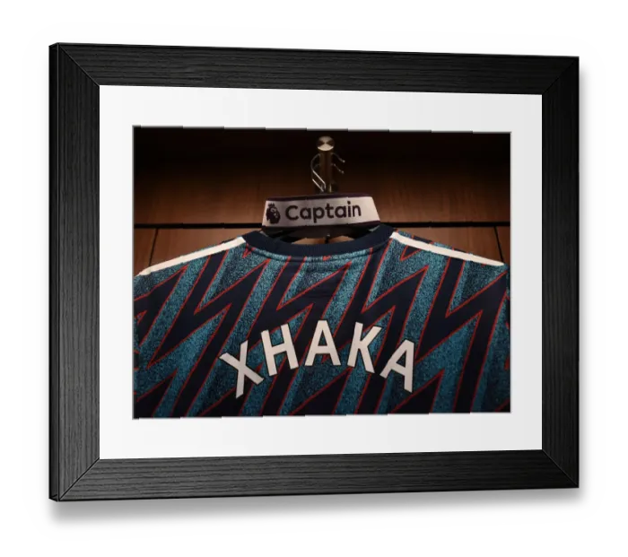 Framed Print : Granit Xhaka's Pre-Match Ritual: Arsenal Captain in the Changing Room Before Brentford Clash (2021-22) Framed Print : Granit Xhaka's Pre-Match Ritual: Arsenal Captain in the Changing Room Before Brentford Clash (2021-22)