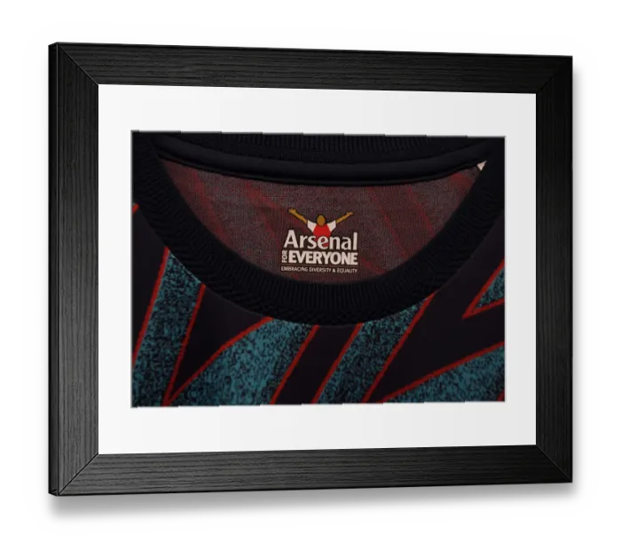 Framed Print : Arsenal's Away Gear Prepped for Brentford Clash: Premier League 2021-22