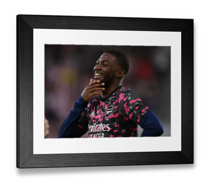 Framed Print : Arsenal's Ainsley Maitland-Niles Before Brentford Clash - 2021-22 Premier League Framed Print : Arsenal's Ainsley Maitland-Niles Before Brentford Clash - 2021-22 Premier League