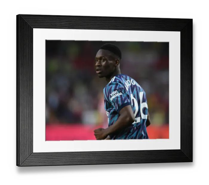 Framed Print : Brentford vs Arsenal: Flo Balogun in Action - 2021-22 Premier League