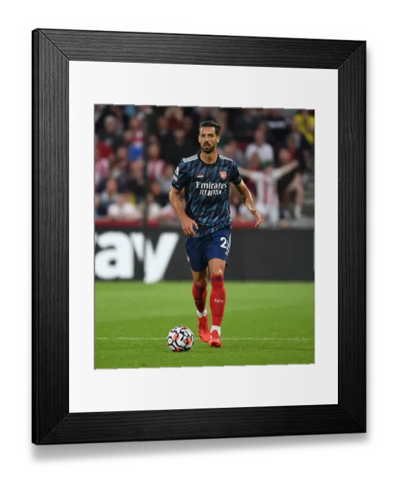 Framed Print : Pablo Mari in Action: Brentford vs Arsenal, 2021-22 Premier League