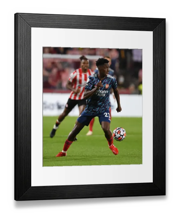 Framed Print : Arsenal's Sambi Shines: Brentford vs Arsenal, 2021-22 Premier League