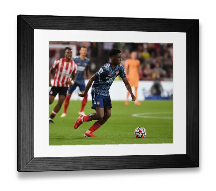 Framed Print : Arsenal's Sambi Shines: Brentford vs Arsenal, 2021-22 Premier League