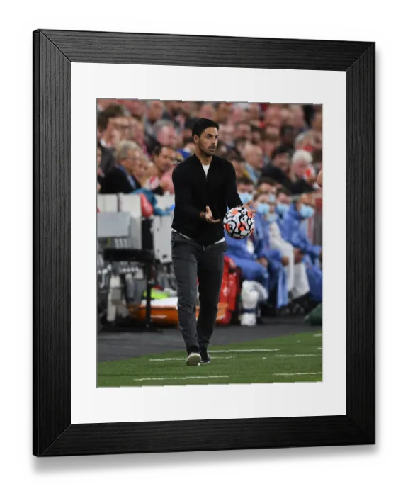 Framed Print : Mikel Arteta Leads Arsenal in Brentford Showdown - Premier League 2021-22