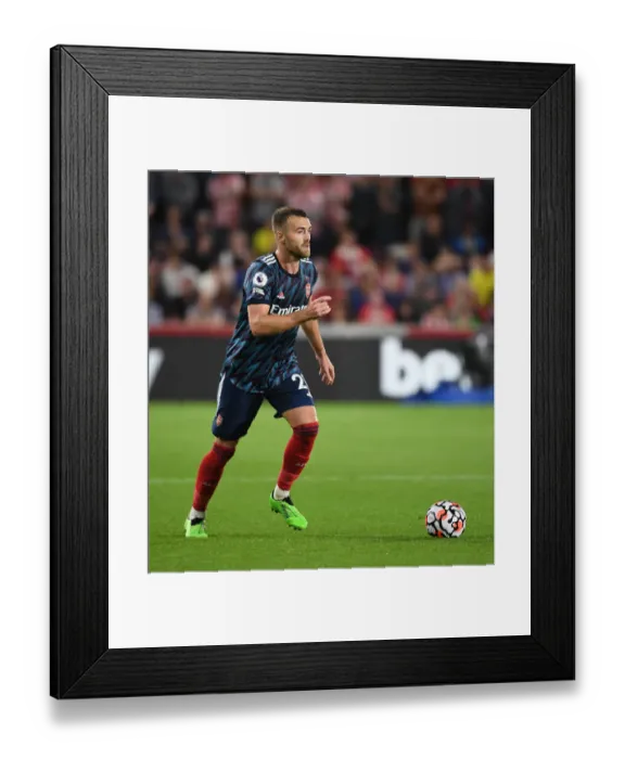 Framed Print : Brentford vs Arsenal: Calum Chambers in Action - Premier League 2021-22