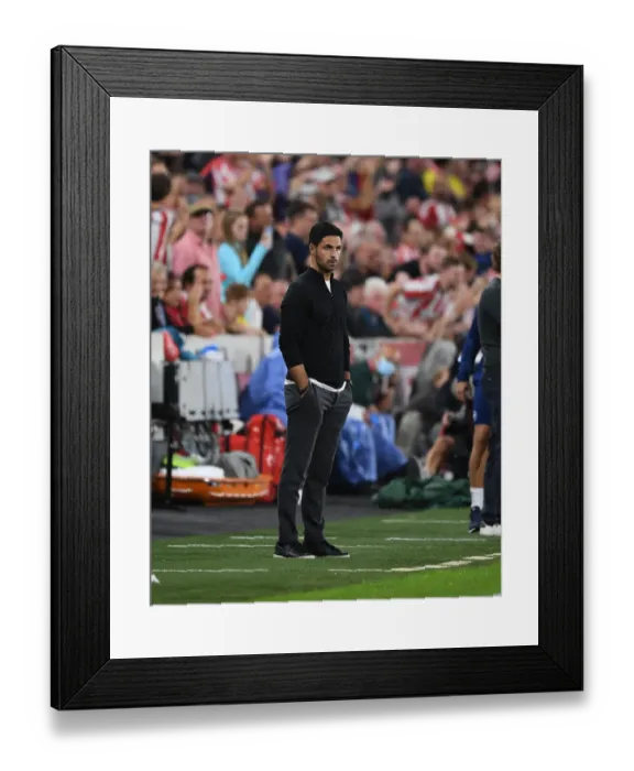 Framed Print : Mikel Arteta Leads Arsenal in Brentford Premier League Clash Framed Print : Mikel Arteta Leads Arsenal in Brentford Premier League Clash