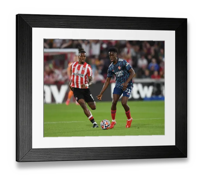 Framed Print : Brentford vs Arsenal: Albert Sambi Lokonga Faces Off Against Ivan Toney in Premier League Clash Framed Print : Brentford vs Arsenal: Albert Sambi Lokonga Faces Off Against Ivan Toney in Premier League Clash