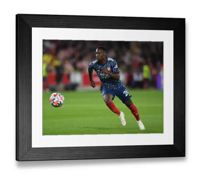 Framed Print : Flo Balogun: In Action against Brentford, Premier League 2021-22