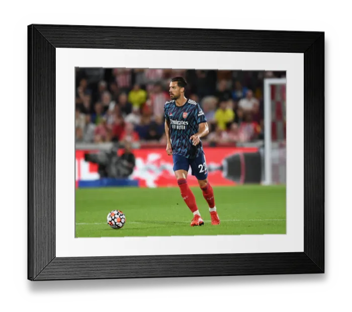 Framed Print : Pablo Mari in Action: Brentford vs Arsenal, 2021-22 Premier League Framed Print : Pablo Mari in Action: Brentford vs Arsenal, 2021-22 Premier League