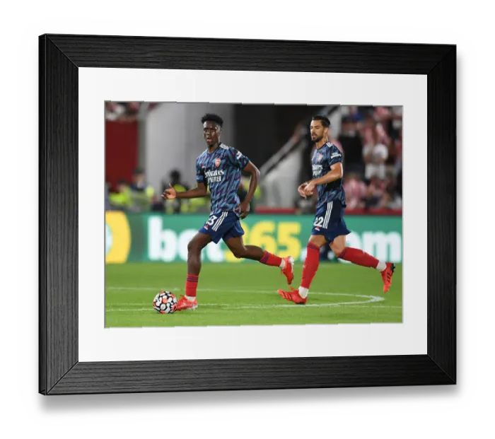 Framed Print : Albert Sambi Lokonga in Action: Brentford vs Arsenal, 2021-22 Premier League