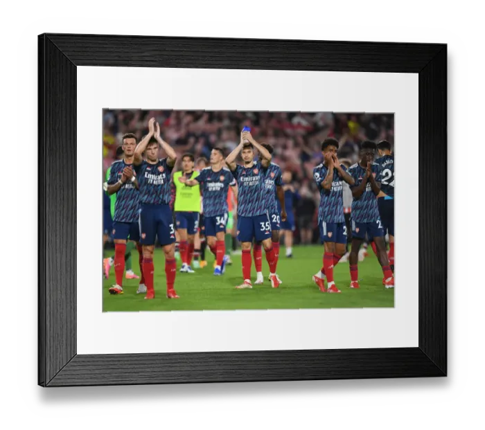 Framed Print : Martinelli's Victory Clap: Brentford vs Arsenal, 2021-22 Premier League