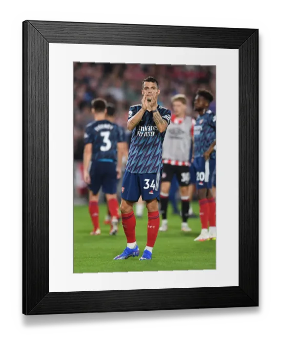 Framed Print : Granit Xhaka's Emotional Return: Arsenal's Triumphant Victory over Brentford, 2021-22 Premier League Framed Print : Granit Xhaka's Emotional Return: Arsenal's Triumphant Victory over Brentford, 2021-22 Premier League