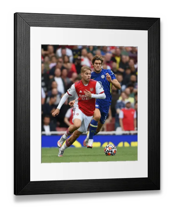 Framed Print : Emile Smith Rowe Outwits Marcos Alonso: Arsenal's Thrilling Premier League Victory Over Chelsea Framed Print : Emile Smith Rowe Outwits Marcos Alonso: Arsenal's Thrilling Premier League Victory Over Chelsea