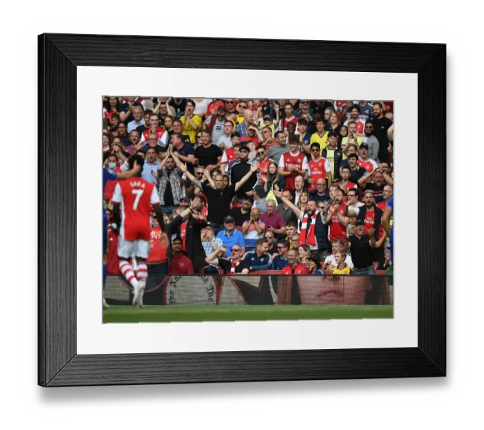 Framed Print : Passionate Arsenal vs. Chelsea Showdown: A Sea of Supporters at Emirates Stadium, Premier League 2021-22 Framed Print : Passionate Arsenal vs. Chelsea Showdown: A Sea of Supporters at Emirates Stadium, Premier League 2021-22