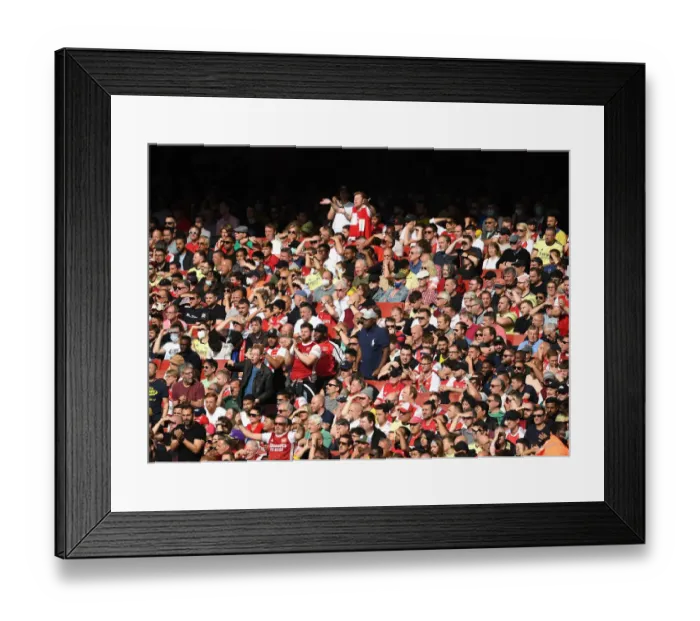Framed Print : Passionate Arsenal vs. Chelsea Clash: A Sea of Fans at Emirates Stadium, Premier League 2021-22 Framed Print : Passionate Arsenal vs. Chelsea Clash: A Sea of Fans at Emirates Stadium, Premier League 2021-22