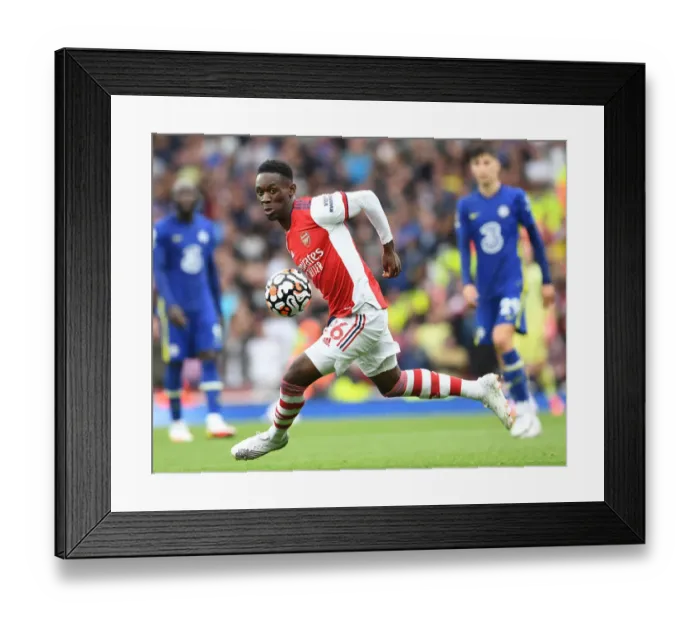 Framed Print : Arsenal vs. Chelsea: Flo Balogun in Action at the Emirates Stadium (Premier League 2021-22) Framed Print : Arsenal vs. Chelsea: Flo Balogun in Action at the Emirates Stadium (Premier League 2021-22)