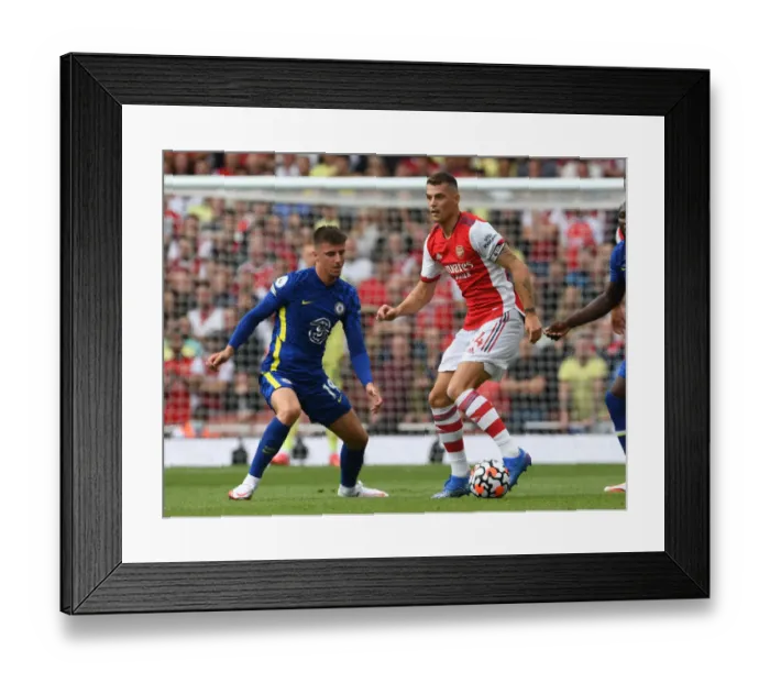 Framed Print : Arsenal vs. Chelsea: Xhaka vs. Mount Clash in the Premier League Framed Print : Arsenal vs. Chelsea: Xhaka vs. Mount Clash in the Premier League