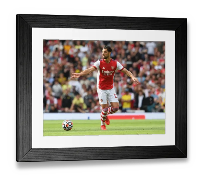Framed Print : Arsenal's Pablo Mari Goes Head-to-Head with Chelsea in the 2021-22 Premier League Showdown