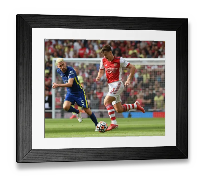 Framed Print : Arsenal vs. Chelsea: Tierney vs. Jorginho - Premier League Showdown at Emirates Stadium Framed Print : Arsenal vs. Chelsea: Tierney vs. Jorginho - Premier League Showdown at Emirates Stadium