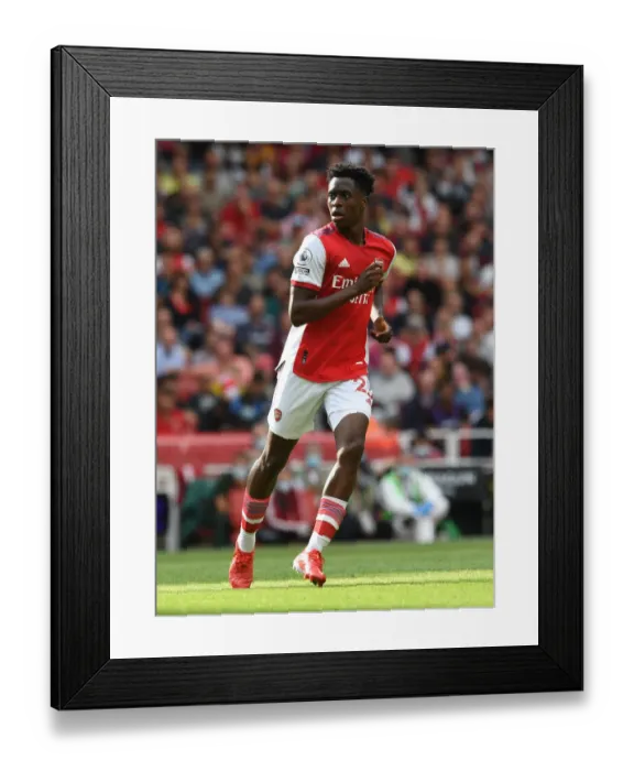 Framed Print : Arsenal's Albert Sambi Lokonga Faces Off Against Chelsea in Premier League Showdown
