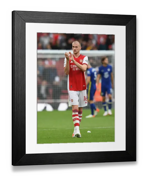 Framed Print : Arsenal's Rob Holding Celebrates with Fans after Arsenal vs. Chelsea Victory (2021-22) Framed Print : Arsenal's Rob Holding Celebrates with Fans after Arsenal vs. Chelsea Victory (2021-22)