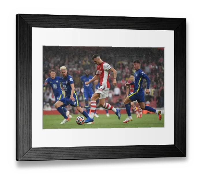 Framed Print : Clash of Midfield Titans: Xhaka vs Jorginho & Mount - Arsenal vs Chelsea, Premier League 2021-22 Framed Print : Clash of Midfield Titans: Xhaka vs Jorginho & Mount - Arsenal vs Chelsea, Premier League 2021-22