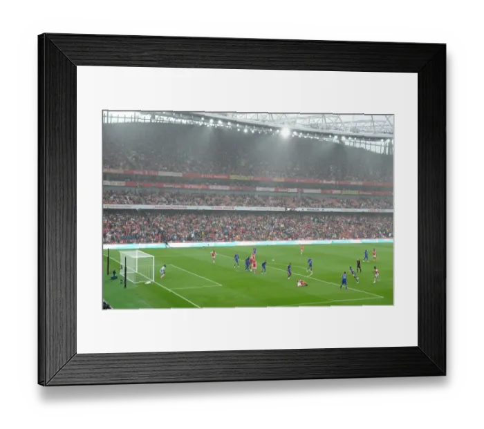 Framed Print : Arsenal vs Chelsea: Bukayo Saka's Thwarted Goal - Premier League 2021-22
