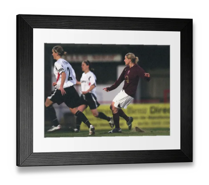 Framed Print : Kelly Smith scores Arsenals 1st goal. Arsenal Ladies 2: 0 Charlton Athletic Framed Print : Kelly Smith scores Arsenals 1st goal. Arsenal Ladies 2: 0 Charlton Athletic