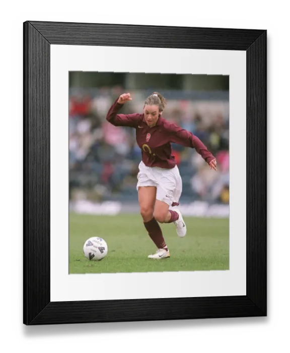 Framed Print : Arsenal Ladies Clinch FA Womens Premier League Cup Title Over Charlton Athletic at Wycombe Wanderers Stadium, 2006