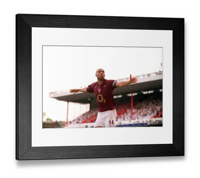 Framed Print : Thierry Henry's Triumph: Arsenal's Unforgettable Third Goal Against Tottenham Hotspur in the FA Premiership, 2006 Framed Print : Thierry Henry's Triumph: Arsenal's Unforgettable Third Goal Against Tottenham Hotspur in the FA Premiership, 2006
