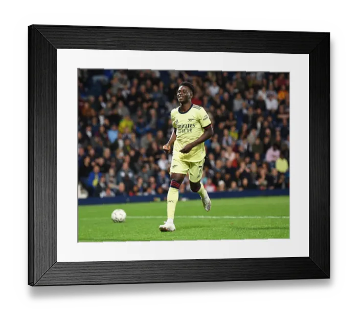 Framed Print : Bukayo Saka Scores His Fourth Goal: Arsenal Secures Carabao Cup Victory Over West Bromwich Albion Framed Print : Bukayo Saka Scores His Fourth Goal: Arsenal Secures Carabao Cup Victory Over West Bromwich Albion