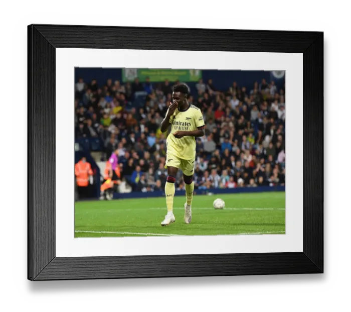 Framed Print : Bukayo Saka Scores His Fourth Goal: Arsenal Dominates West Bromwich Albion in Carabao Cup Framed Print : Bukayo Saka Scores His Fourth Goal: Arsenal Dominates West Bromwich Albion in Carabao Cup
