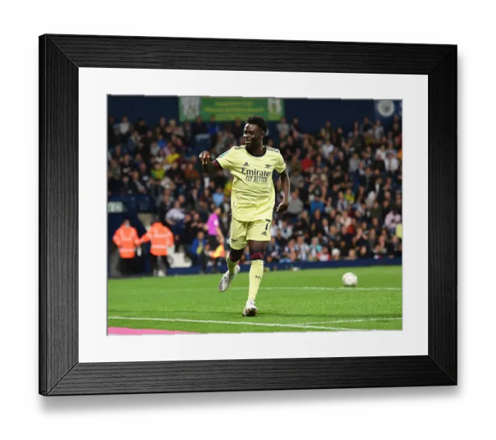 Framed Print : Bukayo Saka Scores His Fourth Goal: Arsenal Dominates West Bromwich Albion in Carabao Cup Framed Print : Bukayo Saka Scores His Fourth Goal: Arsenal Dominates West Bromwich Albion in Carabao Cup