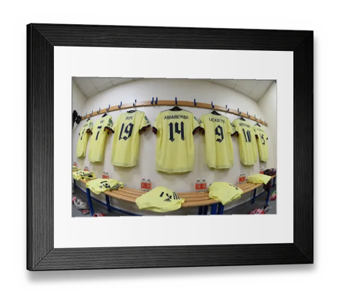 Framed Print : Arsenal's Changing Room: Preparation for West Brom Cup Clash Framed Print : Arsenal's Changing Room: Preparation for West Brom Cup Clash