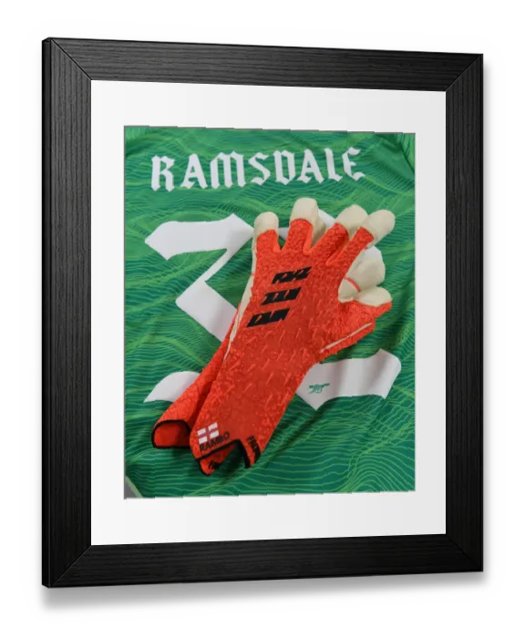 Framed Print : Ramsdale Readies for Arsenal's Carabao Cup Battle at West Bromwich Albion