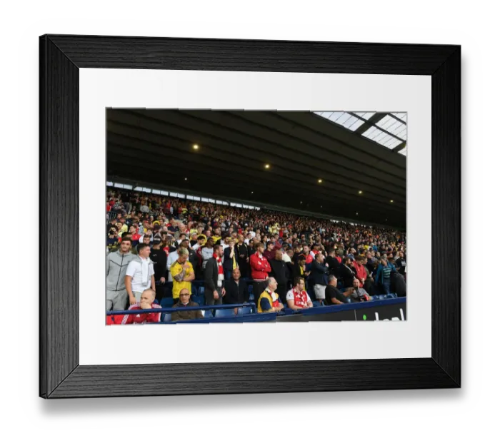 Framed Print : Arsenal Fans Gather Before Carabao Cup Clash Against West Bromwich Albion Framed Print : Arsenal Fans Gather Before Carabao Cup Clash Against West Bromwich Albion