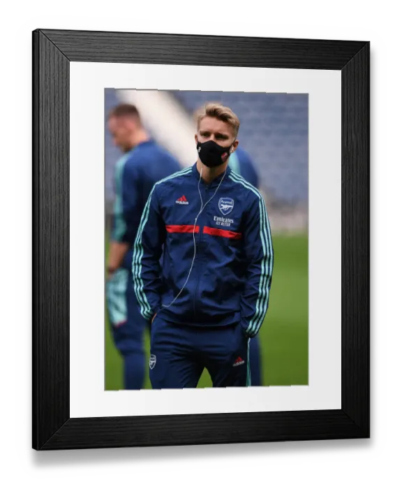 Framed Print : Martin Odegaard: Arsenal's Readiness for Carabao Cup Battle against West Bromwich Albion