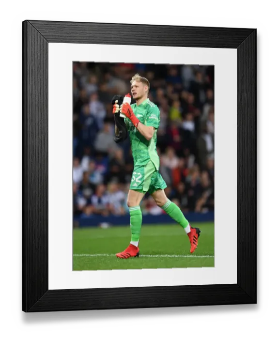 Framed Print : Arsenal's Aaron Ramsdale Rallies Fans Before West Brom Cup Clash Framed Print : Arsenal's Aaron Ramsdale Rallies Fans Before West Brom Cup Clash