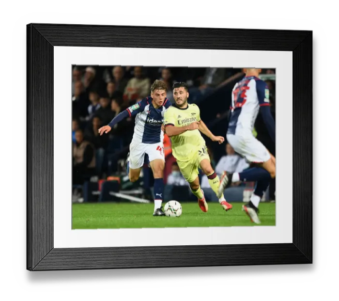 Framed Print : Arsenal's Sead Kolasinac Clashes with West Bromwich Albion's Tom Fellows in Carabao Cup Showdown Framed Print : Arsenal's Sead Kolasinac Clashes with West Bromwich Albion's Tom Fellows in Carabao Cup Showdown