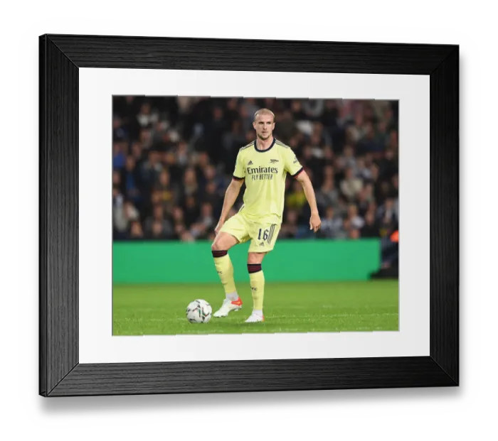 Framed Print : Rob Holding in Action: Arsenal's Defensive Battle at West Bromwich Albion in Carabao Cup