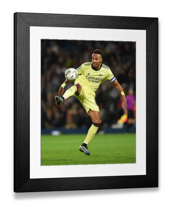 Framed Print : Arsenal's Aubameyang Shines: Carabao Cup Victory over West Bromwich Albion