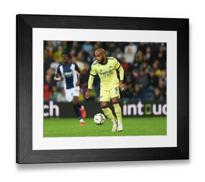 Framed Print : Alexandre Lacazette in Action: Arsenal vs. West Bromwich Albion, Carabao Cup 2021-22 Framed Print : Alexandre Lacazette in Action: Arsenal vs. West Bromwich Albion, Carabao Cup 2021-22