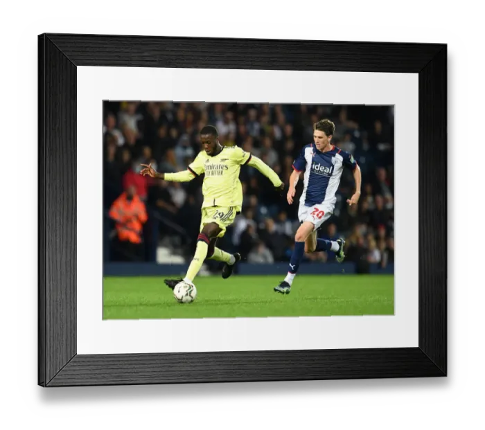 Framed Print : Pepe vs Reach: Arsenal's Nicolas Pepe Clashes with West Bromwich Albion's Adam Reach in Carabao Cup Showdown Framed Print : Pepe vs Reach: Arsenal's Nicolas Pepe Clashes with West Bromwich Albion's Adam Reach in Carabao Cup Showdown