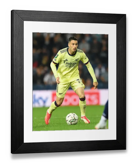 Framed Print : Martinelli Shines: Arsenal's Carabao Cup Victory over West Bromwich Albion