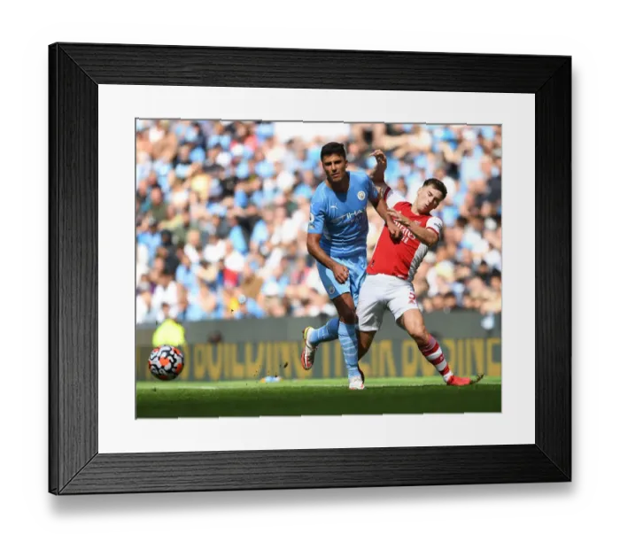 Framed Print : Tierney vs Rodri: Foul Play in Manchester City vs Arsenal (2021-22) Framed Print : Tierney vs Rodri: Foul Play in Manchester City vs Arsenal (2021-22)
