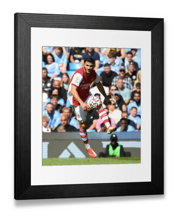 Framed Print : Sead Kolasinac vs Manchester City: Intense Premier League Showdown