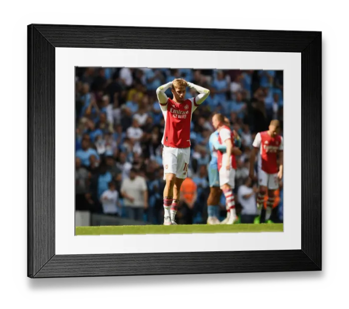 Framed Print : Emile Smith Rowe Shines: Arsenal vs. Manchester City, 2021-22 Premier League Showdown